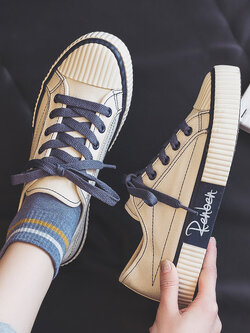 รองเท้าผ้าใบ ผู้หญิง รองเท้าผ้าใบวัยรุ่น แบรนด์ RENBEN