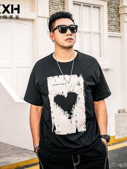 เสื้อยืดผู้ชายอ้วน S-5XL(อกเสื้อ39-51นิ้ว)