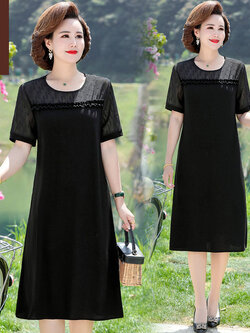 เดรสวัยผู้ใหญ่40-60ปี เดรสคุณแม่ ชุดเดรสทำงานวัยผู้ใหญ่ แบรนด์ MAMA DRESS