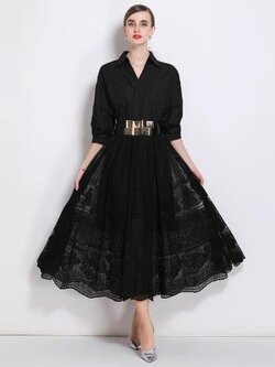 เดรสสีดำสุภาพ เรียบหรู ดูดี เหมาะกับทุกโอกาส | เดรสผู้หญิงแฟชั่นสุภาพ