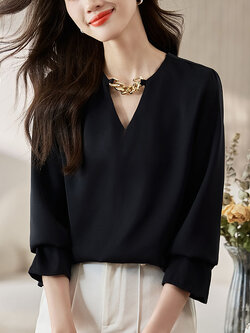 เสื้อเชิ้ตผู้หญิงแขนยาว เสื้อเชิ้ตผู้หญิงใส่ทํางาน 390 บาทต่อชิ้น ฟรีค่าจัดส่ง