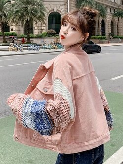 แจ็กเก็ตวัยรุ่น เสื้อคลุมแจ็คเก็ตผู้หญิง เสื้อแจ็คเก็ตกันหนาว