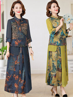 เดรสวัยผู้ใหญ่40-60ปี เดรสคุณแม่ ชุดเดรสทำงานวัยผู้ใหญ่ แบรนด์ MAMA DRESS