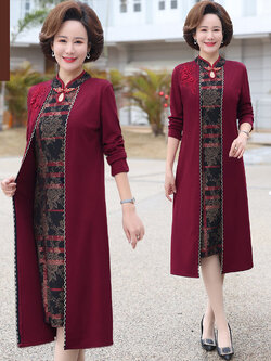 เดรสวัยผู้ใหญ่40-60ปี เดรสคุณแม่ ชุดเดรสทำงานวัยผู้ใหญ่ แบรนด์ MAMA DRESS