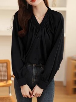 เสื้อสีดำสุภาพ เรียบหรู ดูดี เหมาะกับทุกโอกาส | เสื้อผู้หญิงสุภาพ