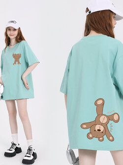 เสื้อผ้าวัยรุ่นเกาหลี เสื้อยืดวัยรุ่นผู้หญิง มีขนาด S M L XL