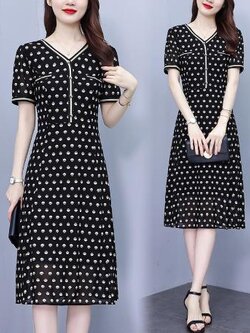 เดรสสีดำสุภาพ เรียบหรู ดูดี เหมาะกับทุกโอกาส | เดรสผู้หญิงแฟชั่นสุภาพ