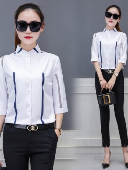 เสื้อเชิ้ตแขน5ส่วน เสื้อเชิ้ตผู้หญิง