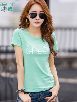 เสื้อยืดแฟชั่น Spring new Korean wave sleeve t-shirt