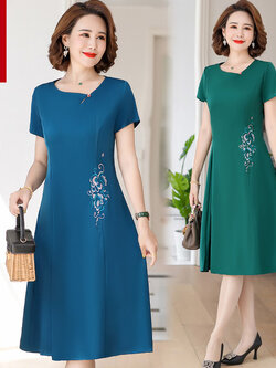 เดรสวัยผู้ใหญ่40-60ปี เดรสคุณแม่ ชุดเดรสทำงานวัยผู้ใหญ่ แบรนด์ MAMA DRESS