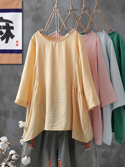 เสื้อเชิ้ตผ้าฝ้ายลินิน ขายเสื้อเชิ้ต ผ้าลินิน เสื้อเชิ้ตผ้าฝ้ายผู้หญิง