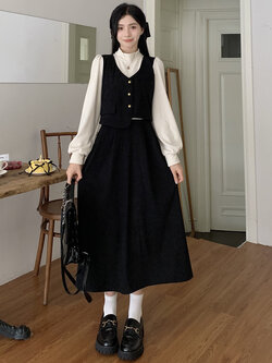 เดรสสาวอวบ มีไซส์ L-4XLอกเสื้อ 38-47 นิ้ว ใส่ได้ทั้งสาวหุ่นดีน่ารักจนถึงสาวอวบพลัสไซส์ จัดส่งฟรี! ทักแชทสั่งซื้อ