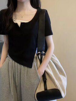 เสื้อผ้าวัยรุ่นเกาหลี เสื้อยืดวัยรุ่นผู้หญิง มีขนาด S M L XL