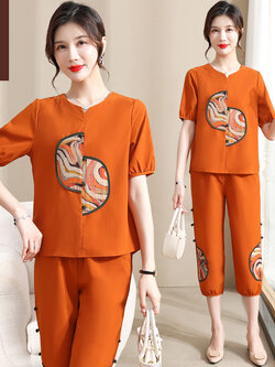 เสื้อผ้าคุณแม่วัย 60 เสื้อคนแก่ผู้หญิงวัย60