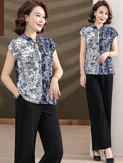 เสื้อผ้าคุณแม่วัย 60 เสื้อคนแก่ผู้หญิงวัย60