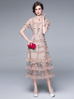 ชุดเดรสเรียบหรูดูแพง เดรสแบรนด์ DG Boutique