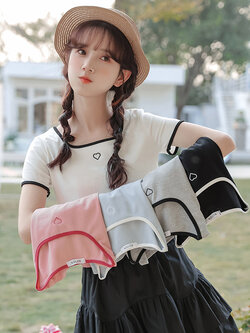 เสื้อผ้าวัยรุ่นเกาหลี เสื้อยืดวัยรุ่นผู้หญิง มีขนาด S M L XL