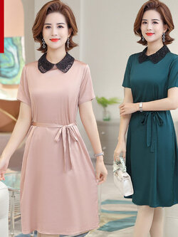 เดรสวัยผู้ใหญ่40-60ปี เดรสคุณแม่ ชุดเดรสทำงานวัยผู้ใหญ่ แบรนด์ MAMA DRESS