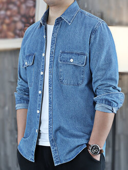 เสื้อเชิ้ตทํางานผู้ชาย แขนยาว