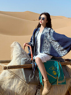 ซื้อ ผ้าพันคอ ผ้าคลุมไหล่ ผ้าพันคอแฟชั่่น ผ้าแคชเมียร์ ผ้าพันกระเป๋า ส่งฟรี! DUOLZ