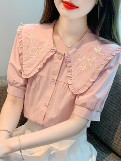 เสื้อเชิ้ตผู้หญิงแขนยาว เสื้อเชิ้ตผู้หญิงใส่ทํางาน 390 บาทต่อชิ้น ฟรีค่าจัดส่ง