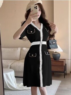 เดรสสีดำสุภาพ เรียบหรู ดูดี เหมาะกับทุกโอกาส | เดรสผู้หญิงแฟชั่นสุภาพ