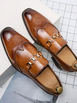 รองเท้าหนังผู้ชาย มีไซส์39-44 รองเท้าโลฟเฟอร์ชาย Slip-On Shoes