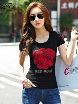 เสื้อแฟชั่นสไตล์เกาหลี M-2XL