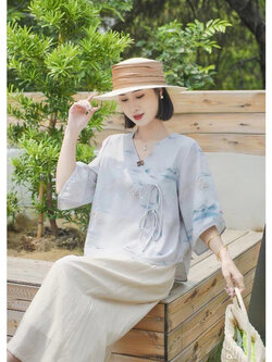 เสื้อลินิน เสื้อผ้าฝ้ายลินิน เสื้อเชิ้ตผ้าลินิน