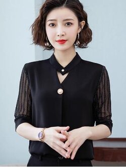 เสื้อสีดำสุภาพ เรียบหรู ดูดี เหมาะกับทุกโอกาส | เสื้อผู้หญิงสุภาพ