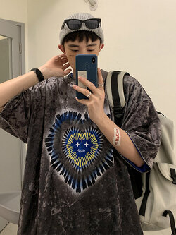 เสื้อยืดผู้ชายอ้วน S-5XL(อกเสื้อ39-51นิ้ว)