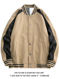 เสื้อแจ็คเก็ตเบสบอล เสื้อคลุม เสื้อแขนยาวสไตล์เกาหลี