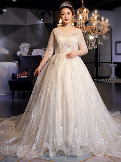 ชุดแต่งงานคนอ้วน ชุดเจ้าสาวไซส์ใหญ่ ชุดเจ้าสาวอ้วน ชุดเจ้าสาวอวบ