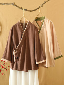 เสื้อลินิน เสื้อผ้าฝ้ายลินิน เสื้อเชิ้ตผ้าลินิน