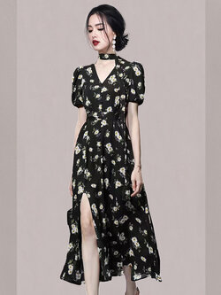 ชุดเดรสยาวสวยๆ ชุดเดรสยาวใส่สบาย ใส่ทำงาน