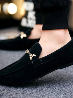 รองเท้าโลฟเฟอร์ชาย รองเท้าผู้ชาย รองเท้าแฟชั่นชาย รองเท้าหนังผู้ชาย Men Loafer Slip-On Shoes