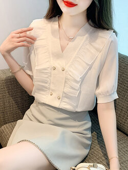 เสื้อผ้าวัยรุ่นเกาหลี เสื้อยืดวัยรุ่นผู้หญิง มีขนาด S M L XL