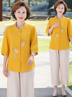 เสื้อผ้าคุณแม่วัย 60 เสื้อคนแก่ผู้หญิงวัย60