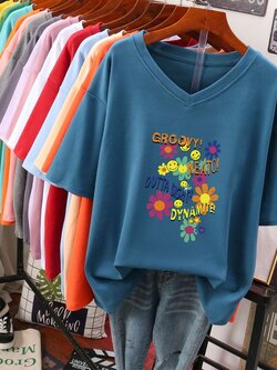 เสื้อยืดคอตตอน สกรีนลายน่ารัก มีหลากหลายสี ส่งฟรีทั่วไทย BY JIMIAO