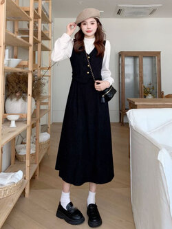 เดรสสาวอวบ มีไซส์ L-4XLอกเสื้อ 38-47 นิ้ว ใส่ได้ทั้งสาวหุ่นดีน่ารักจนถึงสาวอวบพลัสไซส์ จัดส่งฟรี! ทักแชทสั่งซื้อ