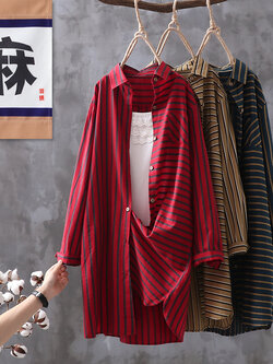 เสื้อเชิ้ตผ้าฝ้ายลินิน ขายเสื้อเชิ้ต ผ้าลินิน เสื้อเชิ้ตผ้าฝ้ายผู้หญิง