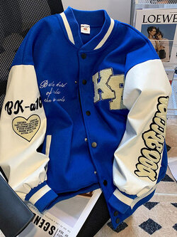 เสื้อแจ็คเก็ตเบสบอล เสื้อคลุม เสื้อแขนยาวสไตล์เกาหลี