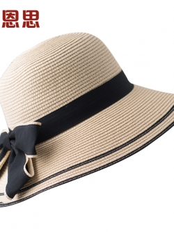 หมวกสาน หมวกสาน หมวกไปเที่ยงทะเล หมวกปานามาผู้หญิง