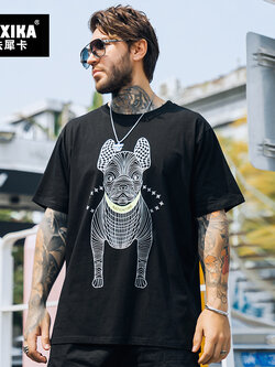 เสื้อยืดผู้ชายอ้วน S-5XL(อกเสื้อ39-51นิ้ว)