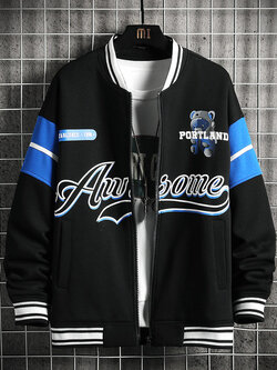 เสื้อแจ็คเก็ตเบสบอล เสื้อคลุม เสื้อแขนยาวสไตล์เกาหลี