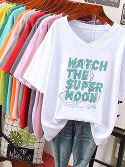 เสื้อยืดคอตตอน สกรีนลายน่ารัก มีหลากหลายสี ส่งฟรีทั่วไทย BY JIMIAO