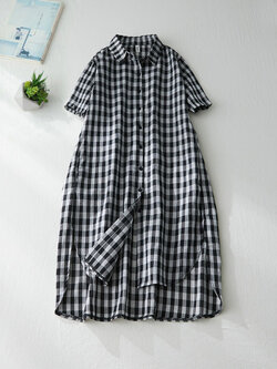 เดรสลินิน เดรสลินินเก๋ๆ เดรสผ้าฝ้าย เดรสลินินแขนสั้น ลายดอก BY LININ