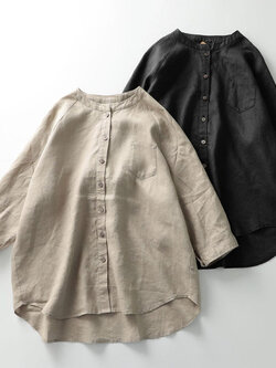 เสื้อลินิน แบบเสื้อสวยๆ เสื้อผ้าฝ้ายลินิน เสื้อเชิ้ตผ้าลินิน BY LININ