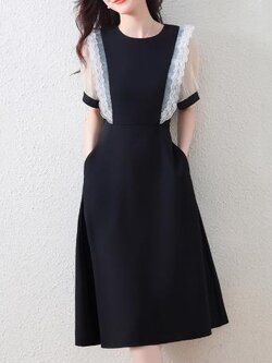 เดรสสีดำสุภาพ เรียบหรู ดูดี เหมาะกับทุกโอกาส | เดรสผู้หญิงแฟชั่นสุภาพ