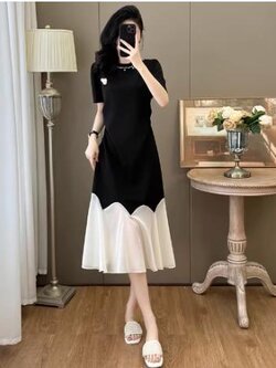 เดรสสีดำสุภาพ เรียบหรู ดูดี เหมาะกับทุกโอกาส | เดรสผู้หญิงแฟชั่นสุภาพ